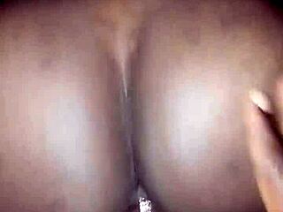 sexy ebony riding hard his step brother big dick full clip on red