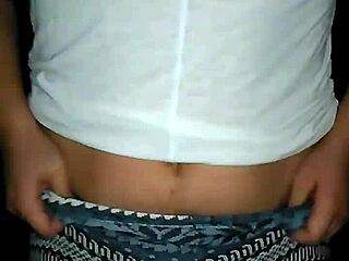 lydia appears in a small thong, showcasing her innocent teen style