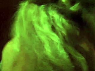 Blonde gets fucked in the bedroom during holiday with clothes ripped off.