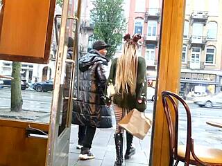 Niffy Noon experiences her first anal pounding from a massive black cock at XBIZ Awards in Amsterdam