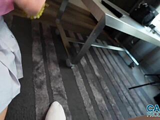 All Natural Curvy Latina Kitty Kewpie Convinces Boyfriend to Fuck Her