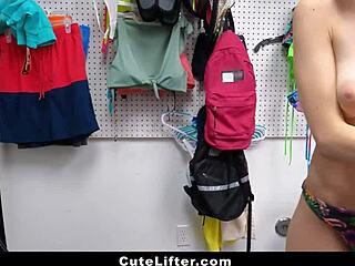 i catch this adorable nerdy teen thief and dominate her with big cock over the office desk