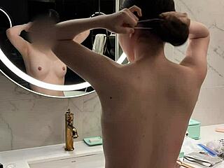 hey, check out this offshot with the cute japanese college student in ponytail