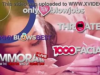 Stepmom deepthroats my cock after I pause my game for blowjob action