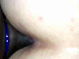 doggystyle pounding this white bitch with big black cock until cumshot covers her bent over 😈🔥