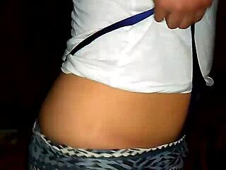 lydia appears in a small thong, showcasing her innocent teen style