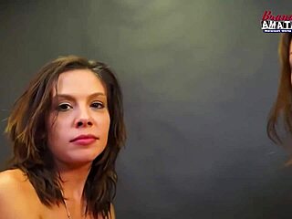 it's jamie litton with her brunette friend in a casual bisexual session