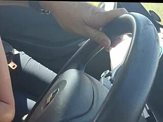 Hot babe hitchhiker sucks my dick all the way to the motel before I creampie her tight pussy 😈