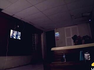 What a wild sauna session with monster cock and big tits action