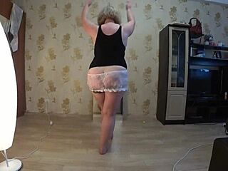 Mature lesbian shakes her forms while girlfriend fucks the milf in cowgirl and reverse cowgirl poses