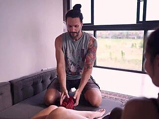 Hey, aren't these two cute girls tied up and giving deepthroat head with all that moaning so sexy?