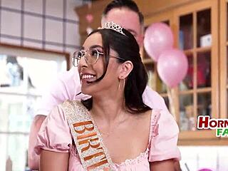 Latina Stepdaughters Gangbang Birthday Surprise!