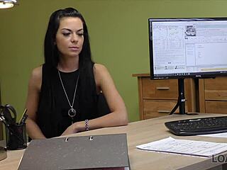 inga faces tough choices in a casting interview for cash, leading to intense european couple sex