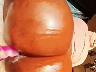 Stretch Out My Asshole with Big Black Cock in Outdoor Public Fucking