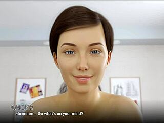 university of problems 123 features hot brunette spending the night with av