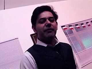 I feel so excited as beautiful blonde and brunette girls in costumes share double penetration orgy