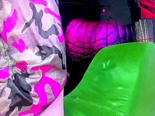 Amateur Latina slut with big natural tits handles group blowbang deepthroat and double wet pussy banging.