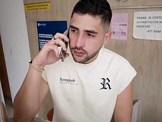 Venezuelan milf Kylei Eliish spots room service guy in hotel and rides his huge cock wildly