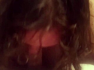 Stacy sucks my cock, strokes it, then sits on it. I missionary fuck her and cum on her tummy in this free version.