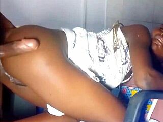 Intense Hard Fuck For My Skinny 18+ African Teen Slut!