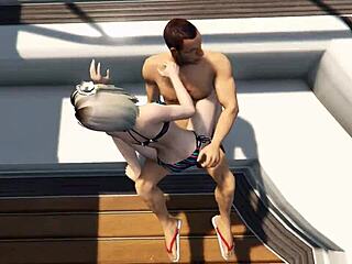 gta 5 cutie in bikini gets fucked hard on yacht during wild game sex scene 😏