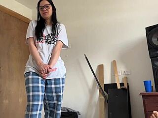 My cousin-in-law got hot during my visit when we were alone at home