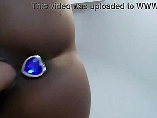 just chilling on the bed with my black dildo for some solo fun