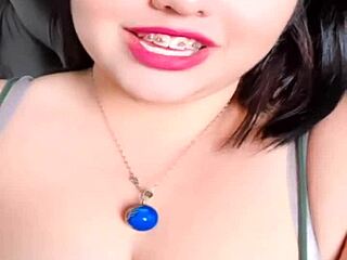 lily influencer bbw chats on webcam with big tits 😊