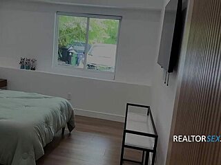 house tour turns into wild pov hardcore sex with blonde slut riding cowgirl style!