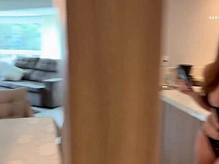 Athletic babe with big ass provokes brother-in-law to fulfill milk fitness parody fantasy