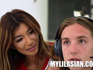 hey asian whore why not seduce axel for that white cock pounding now