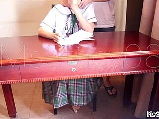 oh wow my stepdad totally fucked me while i was busy with homework in this filipina teen fantasy