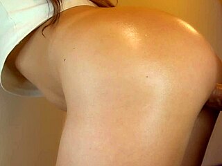 Asian babe bent over in doggystyle for Japanese uncensored JAV action