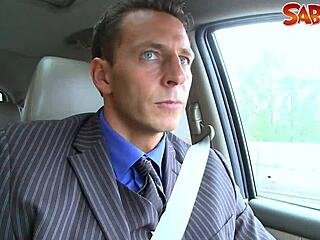 Hot Widow Suggests Intense Blowjob and Deepthroat With Her Stepson