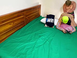 Stepsister's husband fucks me without condom riding his cock to multiple creampie orgasms in homemade latina sex.