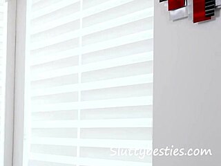 Three petite teen student sluts share old teacher's cock in group fucking at once