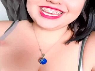 lily influencer bbw chats on webcam with big tits 😊