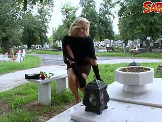 Hot Widow Suggests Intense Blowjob and Deepthroat With Her Stepson