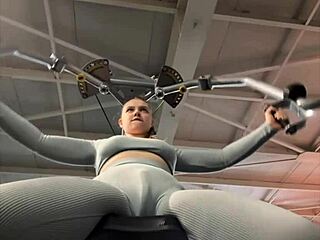 masturbating so hard in the gym with my big ass shaking 💦🏋️‍♀️