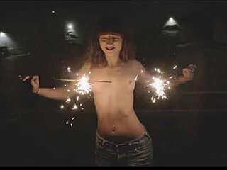 Petite brunette girlfriends honey gold and dakota marr flash natural tits topless in outdoor public party with neighbors.