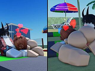 Día especial de playa turns into big ass and tits fun at the beach. 😎