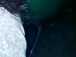 skinny asian teen in lingerie flashes natural tits then squirts in doggystyle orgasm outdoors near toilet