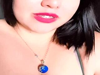 lily influencer bbw chats on webcam with big tits 😊