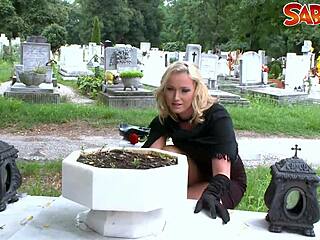 Hot Widow Suggests Intense Blowjob and Deepthroat With Her Stepson