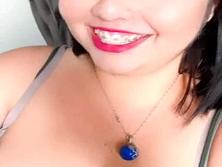 lily influencer bbw chats on webcam with big tits 😊