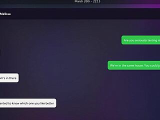 Why not dive into dirty texts with blonde melissa for that wild ending?