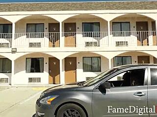 hey, i'm fucking my uber rider as this milf driver takes on the hardcore action outdoors