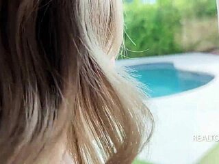 house tour turns into wild pov hardcore sex with blonde slut riding cowgirl style!