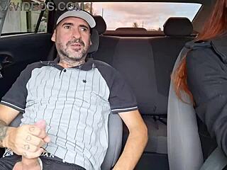 casada picks up a passenger masturbating in the back seat during her ride-sharing shift and things get wild