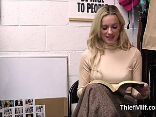 pounding that oiled up dildo on the desk while the horny cougar gets spied on 😏